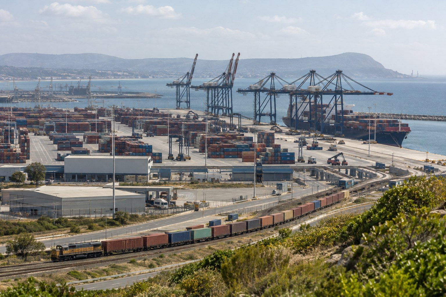 Freight terminal and rail infrastructure